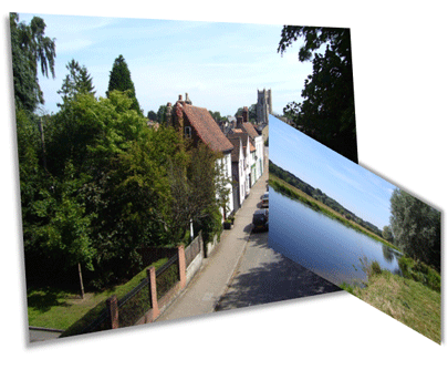 Suffolk Campsite near Sudbury, Suffolk, UK